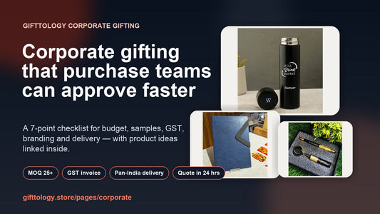 Corporate gifting checklist for purchase teams with branded gift options