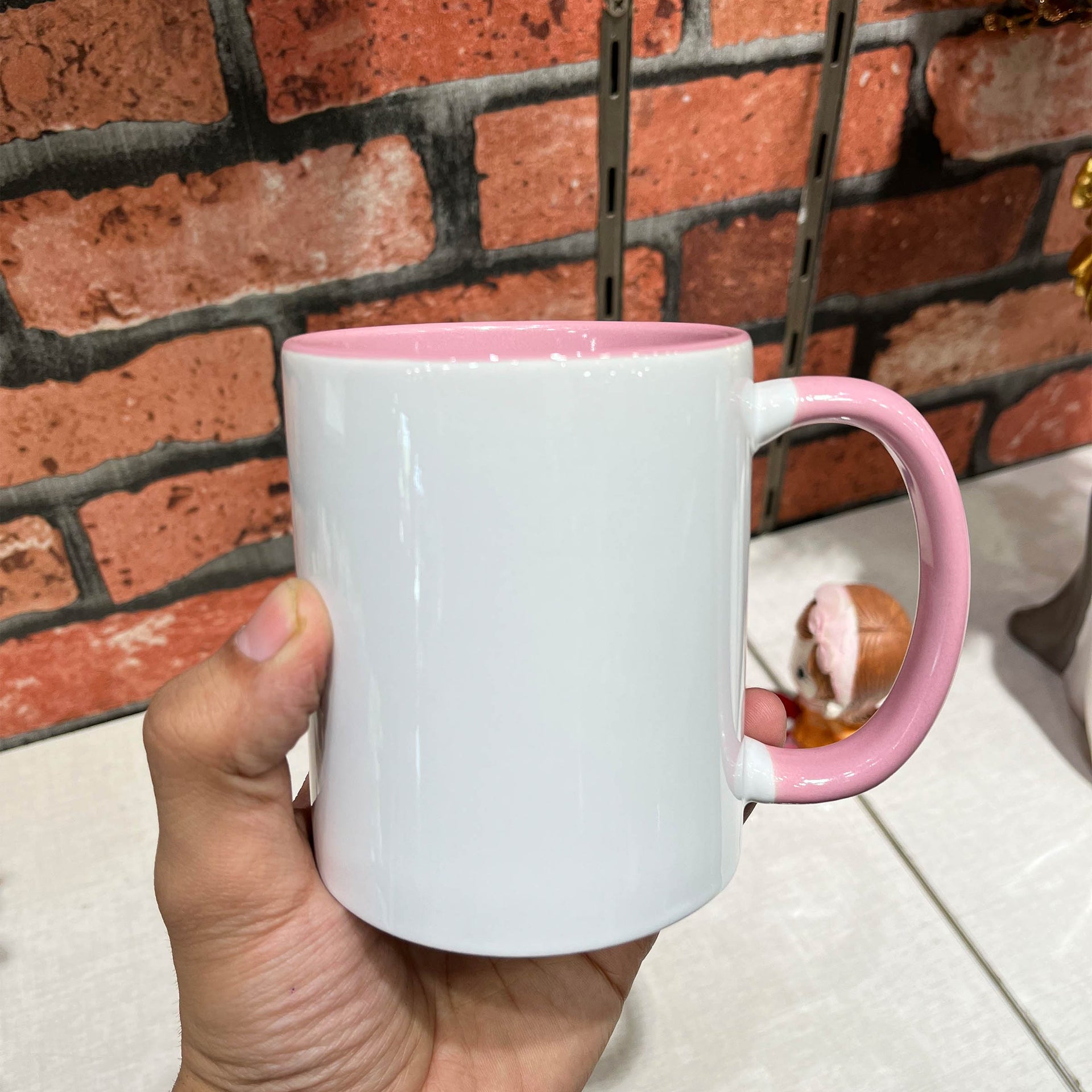 Sip Pretty in Pink! Indulge in Sweet Moments with the MFW Triple Tone C Handle Mug in Pink