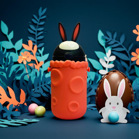 Custom Name W&O Rabbit 380ml Kids Tumbler Bottle – Fun & Adorable Design (ARS2B)