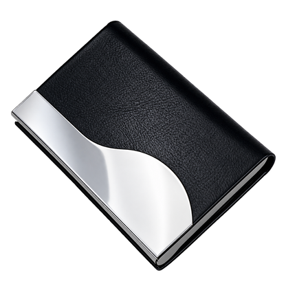 Personalized Premium PU Leather & Metal Business Card Holder – Luxury Visiting Card Case with Custom Name & Logo | Executive Corporate Gift – M1118
