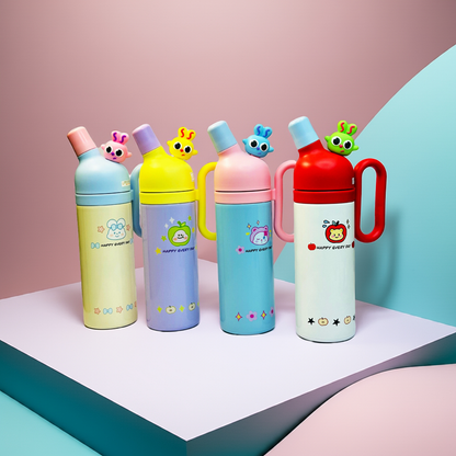 Happy Every Day Personalized 800ml Stainless Steel Vacuum Bottle with Straw