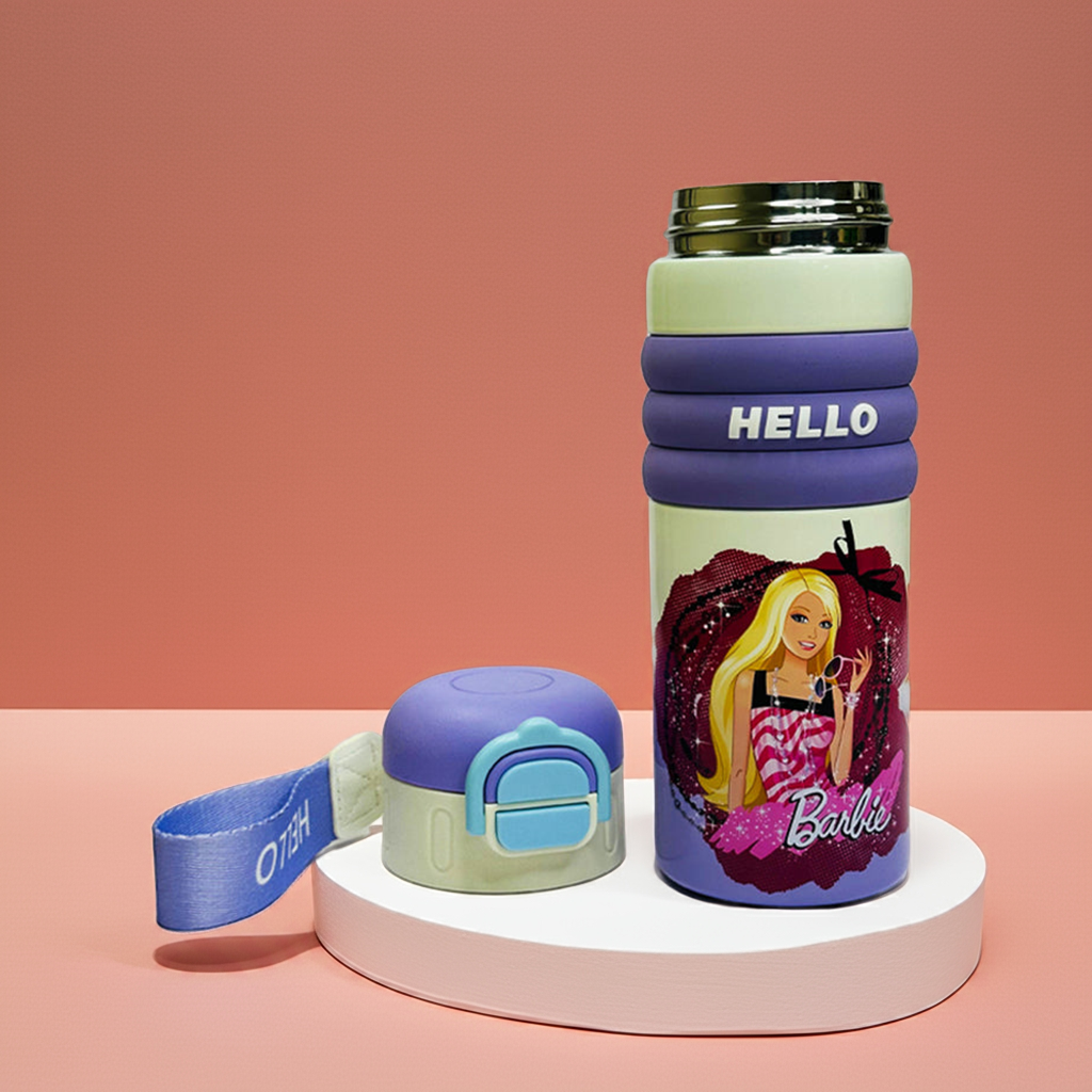 Personalized 520ml Double Wall Stainless Steel Bottle – Sipper & Open Mouth Design