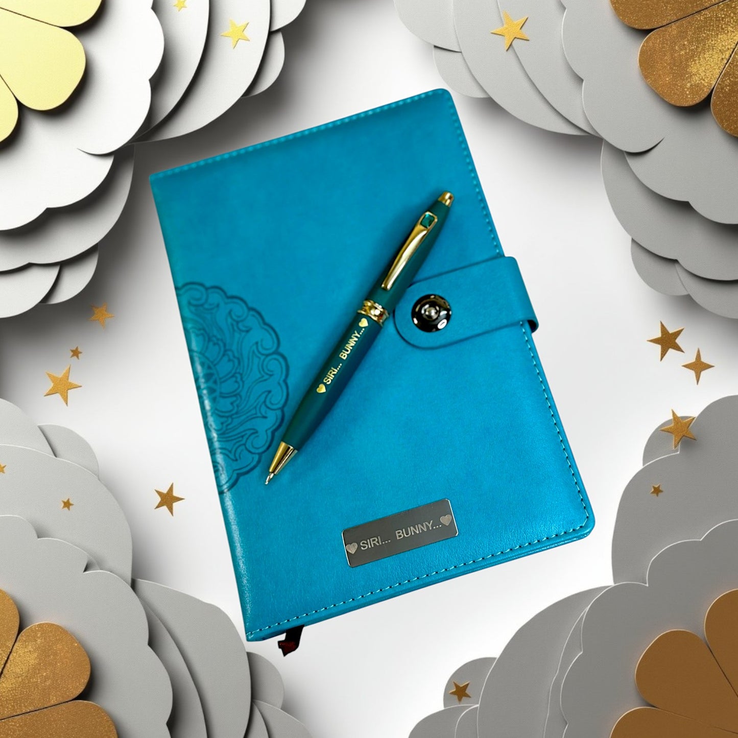 Personalized Name Diary And Pen 2in1 Set M1045