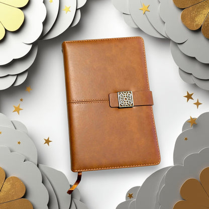 Customizable Professional Diary Brown 4-in-1 Set (M1043)