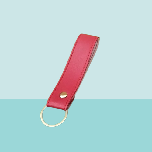Vegan Leather Keyring Banner