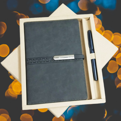 Personalized Name and Logo Diary Pen 2in1 Set M1044