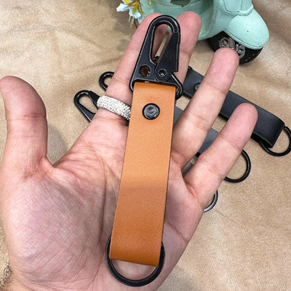 Personalized Stylish Leather Keyring with Sturdy Metal Hook