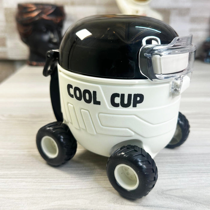 🚗 Cool Cup Car Water Bottle – 550ml with Straw for Kids 🧃