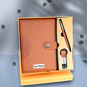 Personalized Premium Diary 3-in-1 gift set for corporate gifts M927