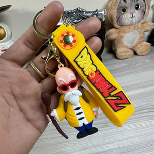 Dragon Ball Master Roshi 3D Silicone Keychain | Golden Ring
