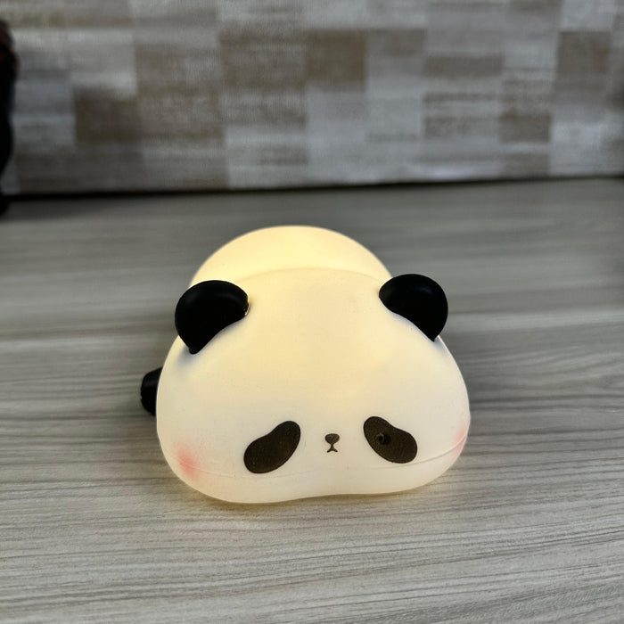 Sleeping Panda Touch Lamp – Soft Silicone Night Light with Multicolor Glow