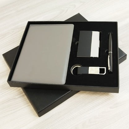 Customizable Professional Diary Grey 4-in-1 Set (M1008)