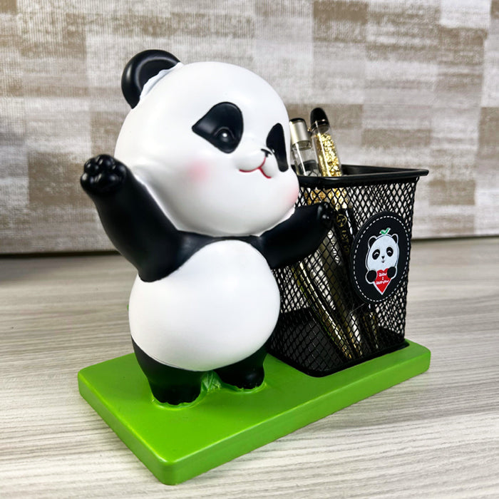 Cute & Fun Panda Desk Organizer – Custom High-Quality Metal Pen Stand