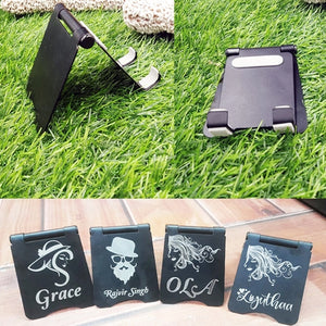 Personalized Compact Metal Folding Mobile & Tablet Stand – ME325