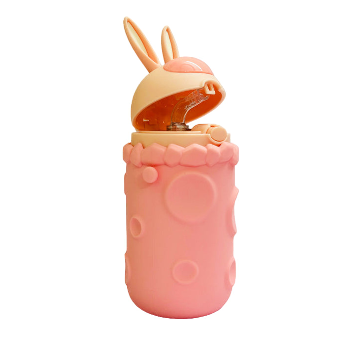 Custom Name W&O Rabbit 380ml Kids Tumbler Bottle – Fun & Adorable Design (ARS2B)