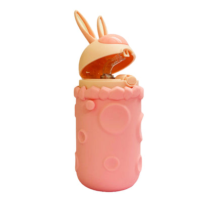 Custom Name W&O Rabbit 380ml Kids Tumbler Bottle – Fun & Adorable Design (ARS2B)