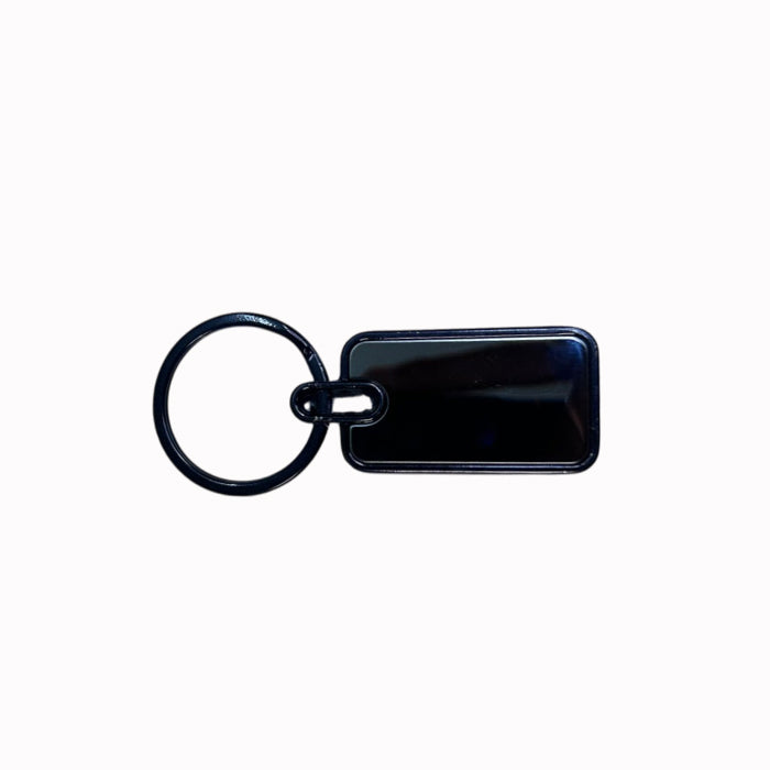 Personalized Double-Sided Metal Rectangle Keychain – M544