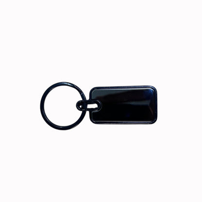 Personalized Double-Sided Metal Rectangle Keychain – M544