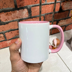 Sip in Style! Triple Tone C Handle Mug – Elegant Pink Delight