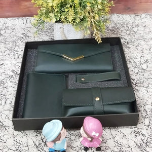 Personalized Ladies Clutch Combo 4 IN 1 Green