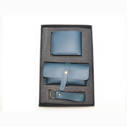 Men’s 3-in-1 Gift Set – Wallet, Goggles Cover & Keyring - Personalized with Name & Charm