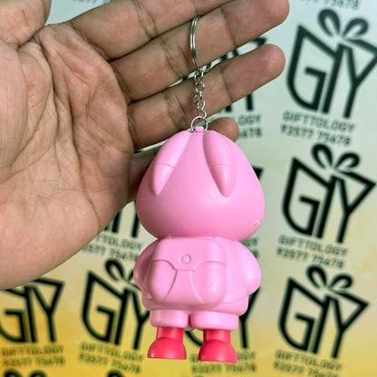 Face-Changing Keychain Figurine – Cute Cartoon Action Figure – Pocket-Sized Collectible Toy, Bag Charms