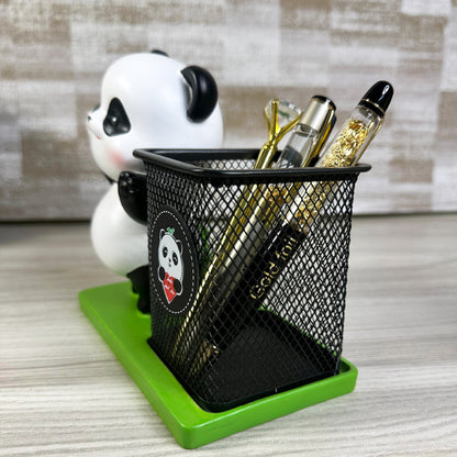 Cute & Fun Panda Desk Organizer – Custom High-Quality Metal Pen Stand