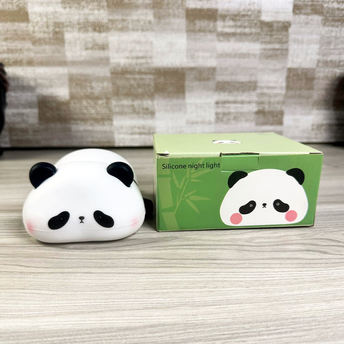 Sleeping Panda Touch Lamp – Soft Silicone Night Light with Multicolor Glow