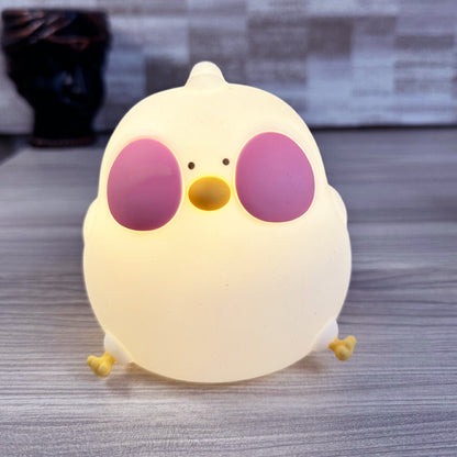 🐥 Little Chick Glow Lamp – Cute Silicone Night Light with Color Changing LED 🌈✨