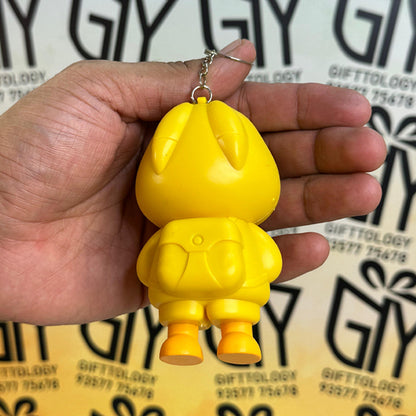 Face-Changing Keychain Figurine – Cute Cartoon Action Figure – Pocket-Sized Collectible Toy, Bag Charms