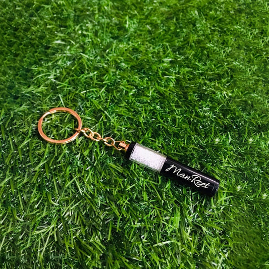 Custom Engraved Silver Zari Keychain – M13102