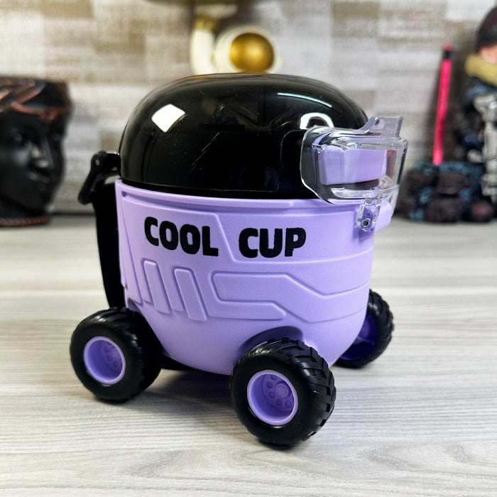 🚗 Cool Cup Car Water Bottle – 550ml with Straw for Kids 🧃