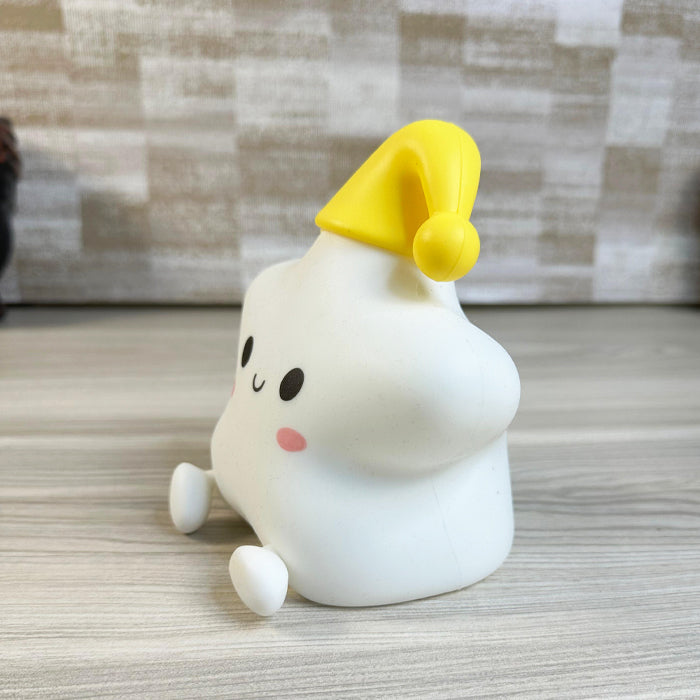 Little Star with Cap Lamp – Soft Silicone Night Light with Multicolor Glow