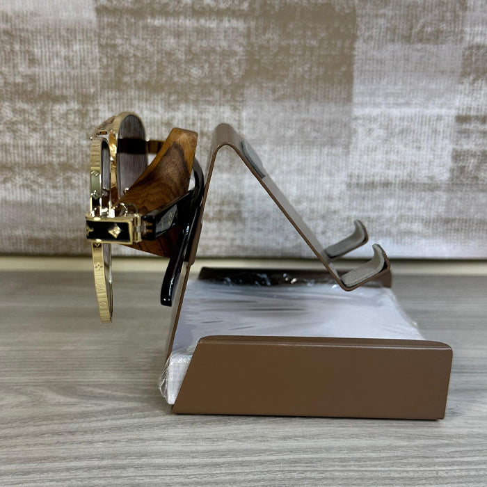 E372 Personalized Metal Phone & Eyewear Desk Stand