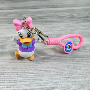 Cute & Durable Daisy Duck Keychain | Silicone Bag Charm for Keys & Backpacks