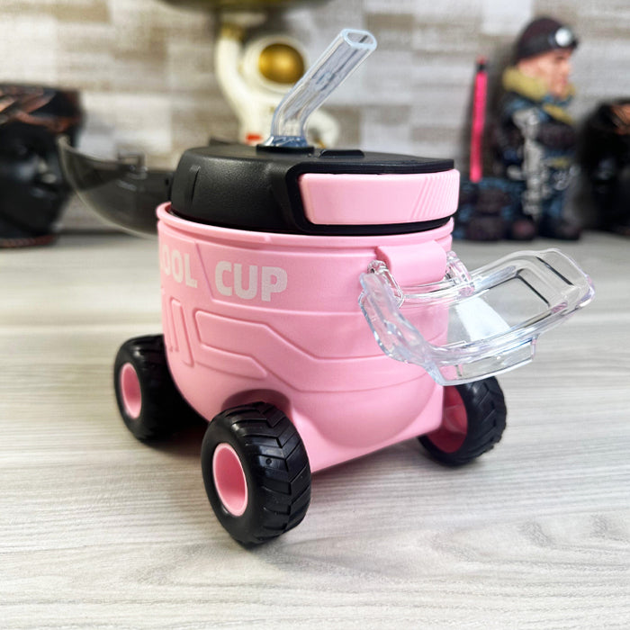 🚗 Cool Cup Car Water Bottle – 550ml with Straw for Kids 🧃