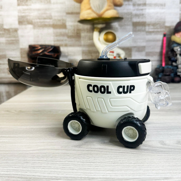 🚗 Cool Cup Car Water Bottle – 550ml with Straw for Kids 🧃