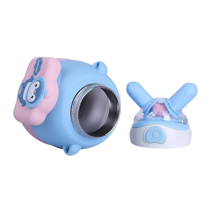 Personalized 550ml Rabbit Kids Water Bottle with Sipper – Cute Cartoon Anti-Leak Design (LK22204)