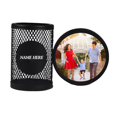 Personalized Desk Pen Holder with Photo Frame - (E378)