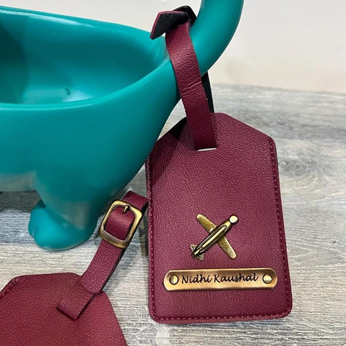 Premium Personalized Luggage Tag with Buckle Strap