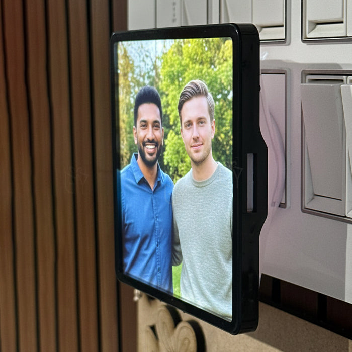 Personalized Night LED Lamp with Customized Photo & Text | Plastic Night Light | Plug-in AC Powered | Custom Gift for Birthday, Anniversary, Home Décor & All Occasions Gift