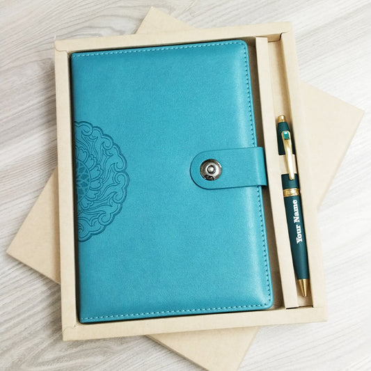 Personalized Name Diary And Pen 2in1 Set M1045