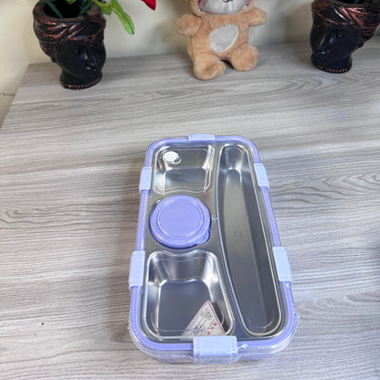 Personalized Engraved Stainless Steel Bento Lunch Box with Bowl – Durable & Leakproof (7109)