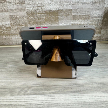 E372 Personalized Metal Phone & Eyewear Desk Stand