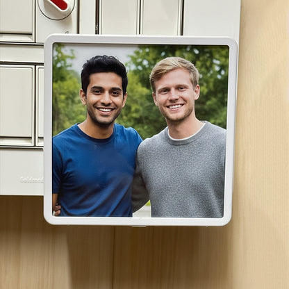 Personalized Night LED Lamp with Customized Photo & Text | Plastic Night Light | Plug-in AC Powered | Custom Gift for Birthday, Anniversary, Home Décor & All Occasions Gift