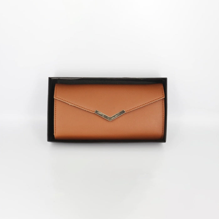 Customizable Ladies Clutch - Tan