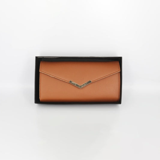 Customizable Ladies Clutch - Tan