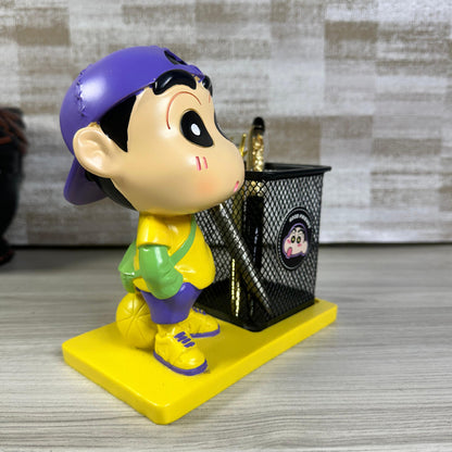 Shinchan Style Metal Pen Holder – Engraved with Your Name