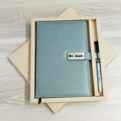 Customizable Diary Pen Sea Green 2in1 Set M1046