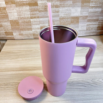 Custom Engraved 1200ML Stainless Steel Tumbler – Double Wall Insulated Bottle with Lid & Straw for Coffee, Water & More